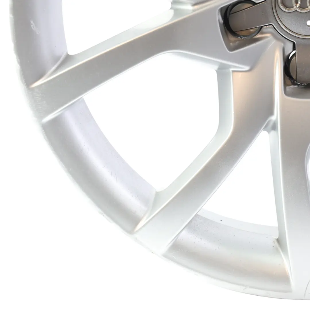 Rim Alloy Silver 18" 8.5J ET:29 Star Spoke to Audi A5 8T Wheel with Part number 8T0601025E Audi A5 8T Wheel Rim Alloy Silver 18" 8.5J ET:29 Star Spoke - SKU 8T0601025E-1 - Part number 8T0601025E