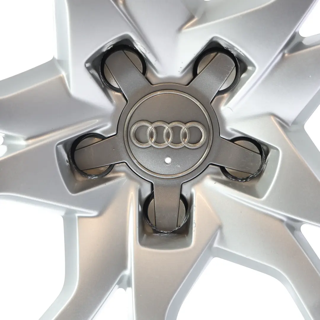 Rim Alloy Silver 18" 8.5J ET:29 Star Spoke to Audi A5 8T Wheel with Part number 8T0601025E Audi A5 8T Wheel Rim Alloy Silver 18" 8.5J ET:29 Star Spoke - SKU 8T0601025E-1 - Part number 8T0601025E