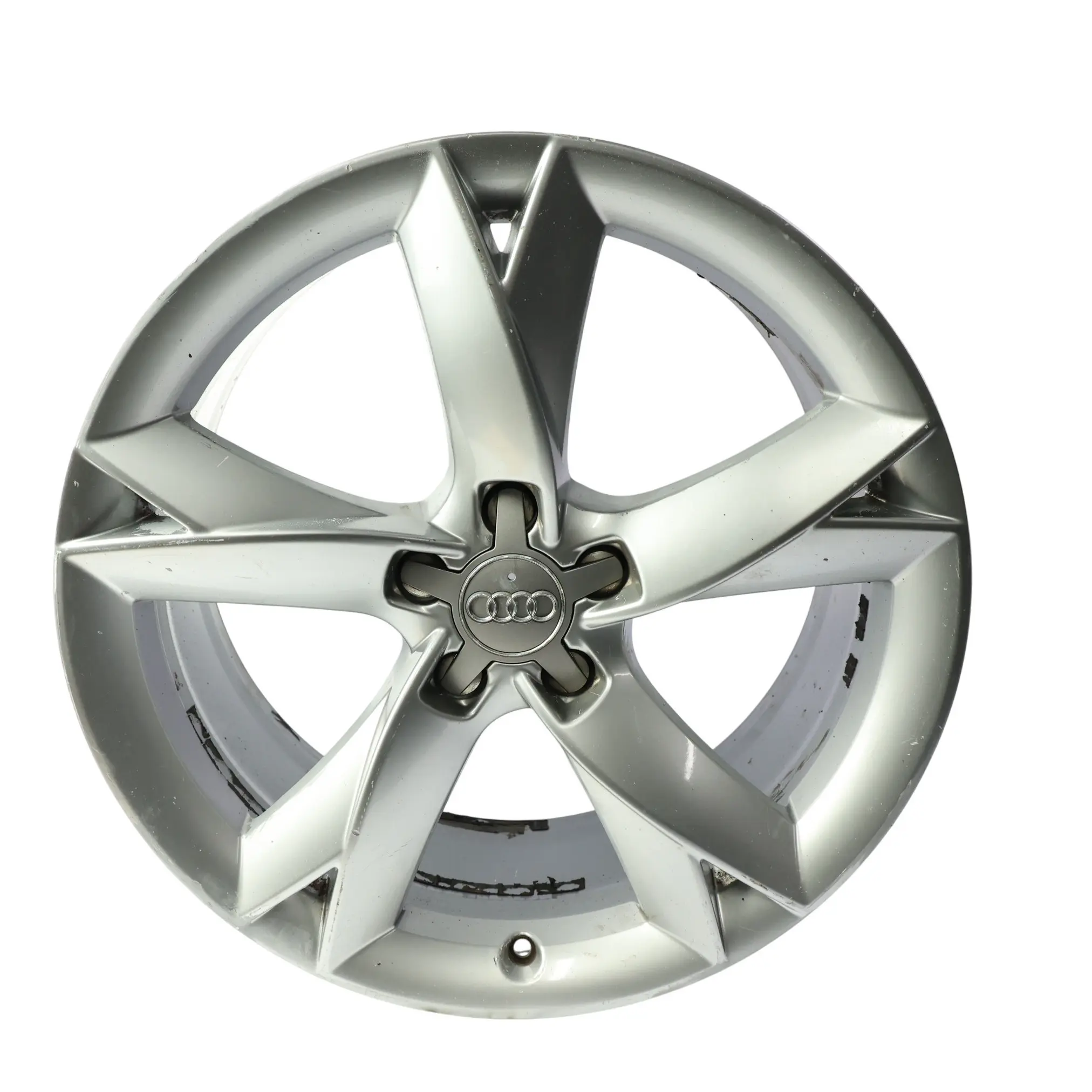 Audi A5 8T Silver Wheel Alloy Rim 19" 8.5J ET:32 Star Spoke 8T0601025F