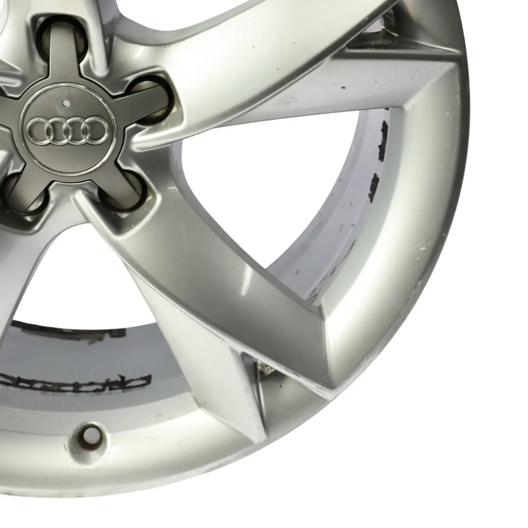 Audi A5 8T Jante argentée en alliage 19" 8.5J ET:32 Star Spoke - SKU 8T0601025F-SL2 - Numéro de pièce 8T0601025F