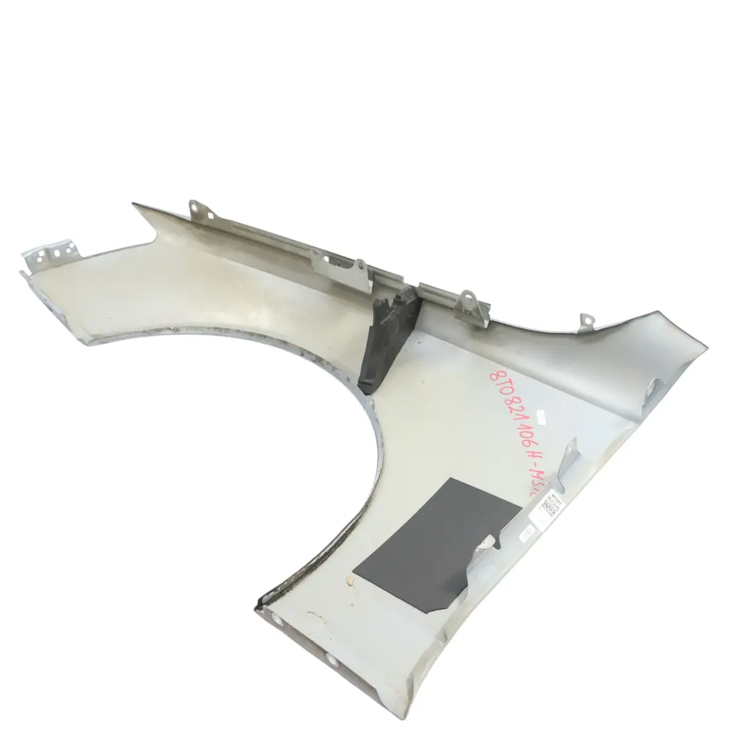 Audi A5 8T Front Side Panel Wing Fender Right O/S Monza Silver X7V - SKU 8T0821106H-MSIL - Part number 8T0821106H