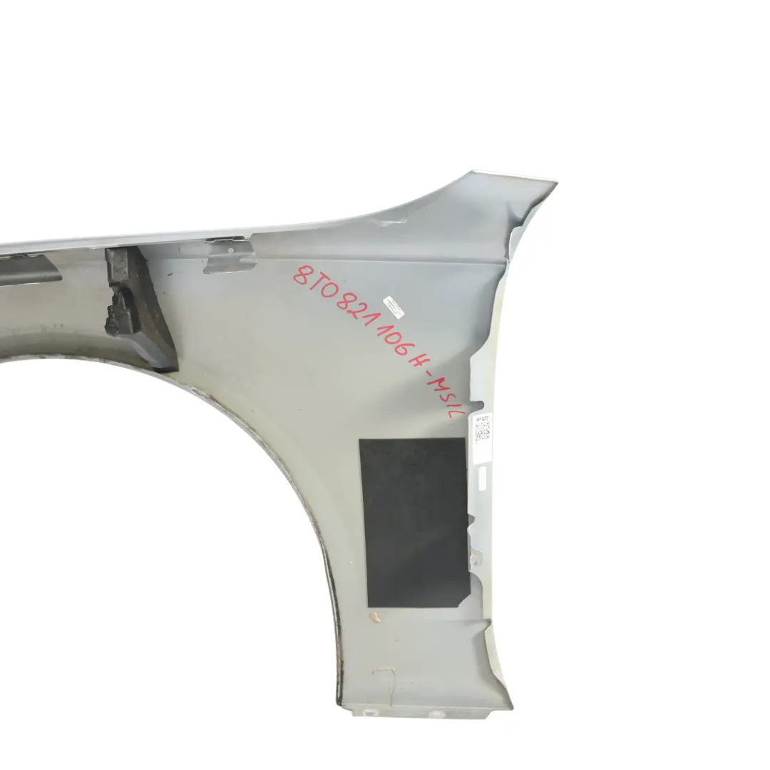Audi A5 8T Front Side Panel Wing Fender Right O/S Monza Silver X7V - SKU 8T0821106H-MSIL - Part number 8T0821106H