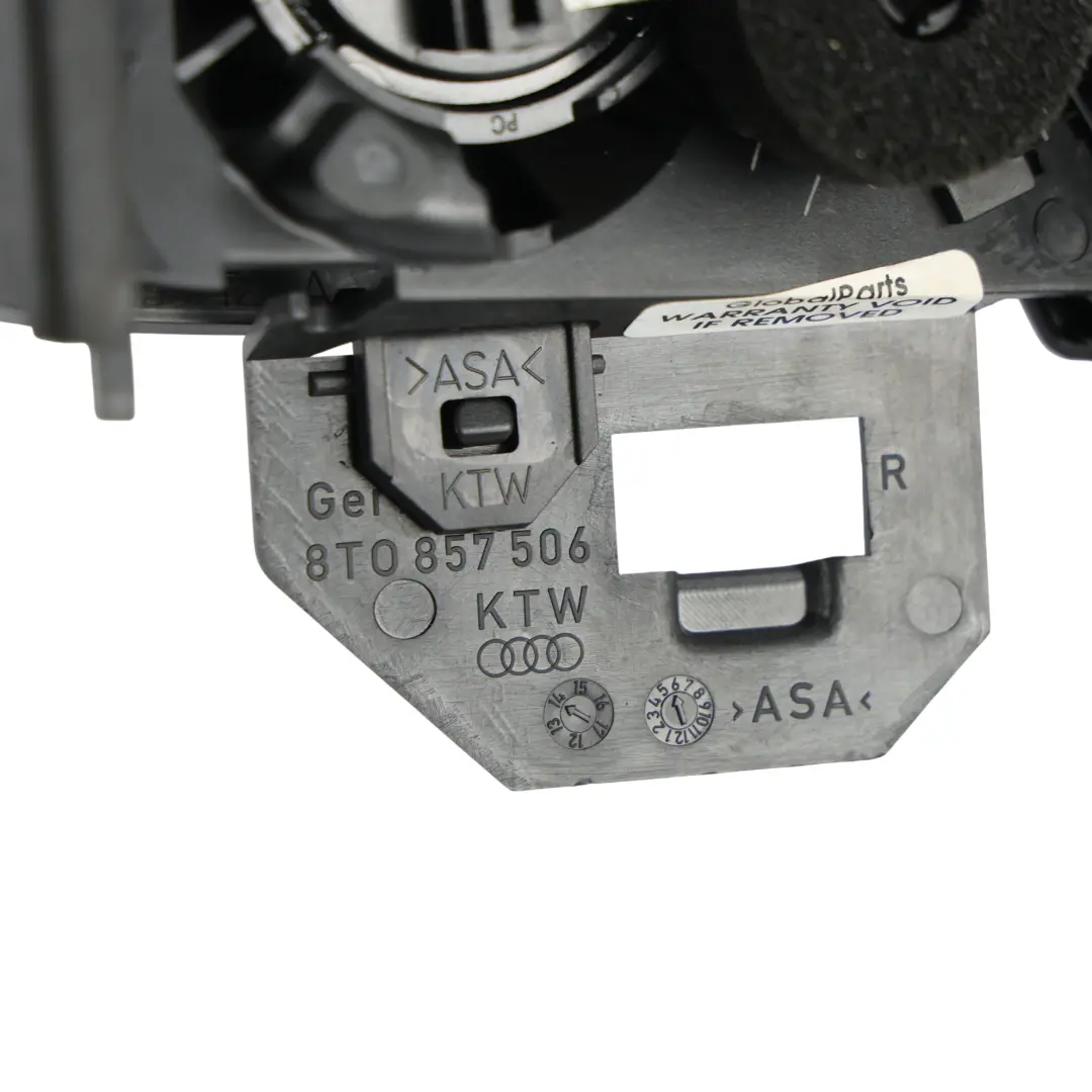 Audi A5 8T Front Tweeter Speaker Inner Cover Trim Right O/S Black - SKU 8T0857506-1 - Part number 8T0857506