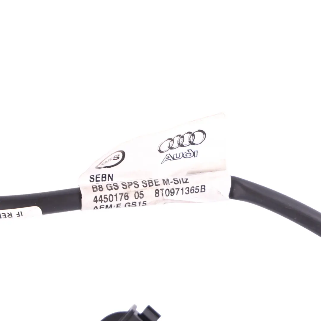 Audi A4 S4 B8 Wiązka Przewodów Przedniego Fotela - SKU 8T0971365B - Numer Części 8T0971365B