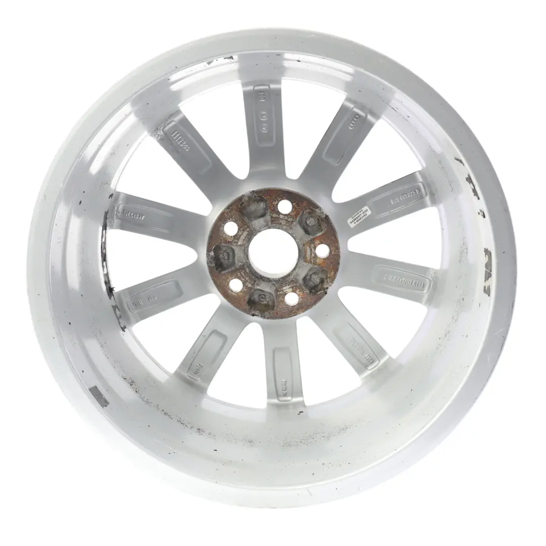 Audi Q3 8U Jante Alu Argent 17" 7J ET:43 10 Branches 8U0601025S - SKU 8U0601025B-SL1 - Numéro de pièce 8U0601025B