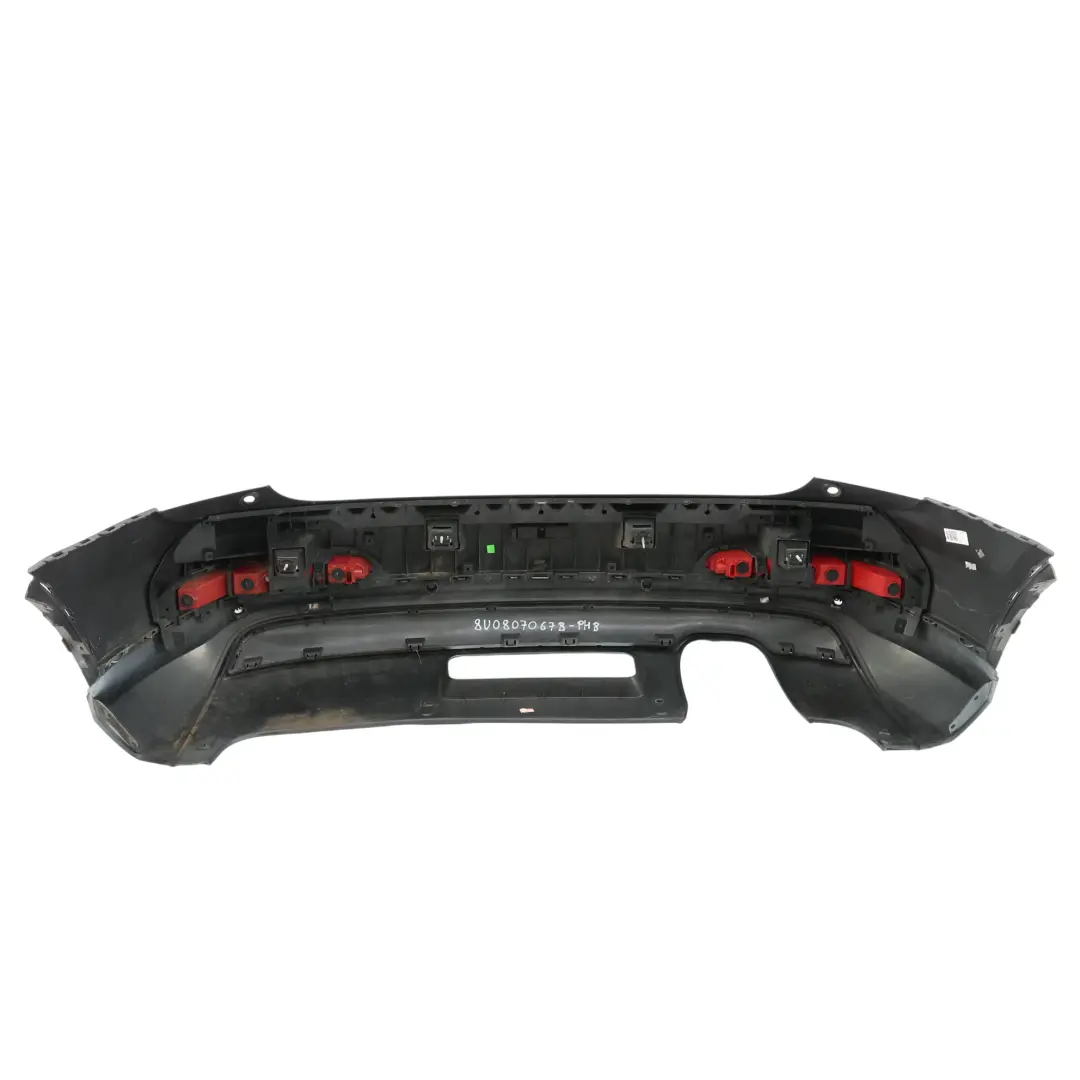 Bumper Trim Panel Covering Phantom Black - Z9Y to Audi Q3 8U Rear with Part number 8U0807067B Audi Q3 8U Rear Bumper Trim Panel Covering Phantom Black - Z9Y - SKU 8U0807067B-PHB - Part number 8U0807067B