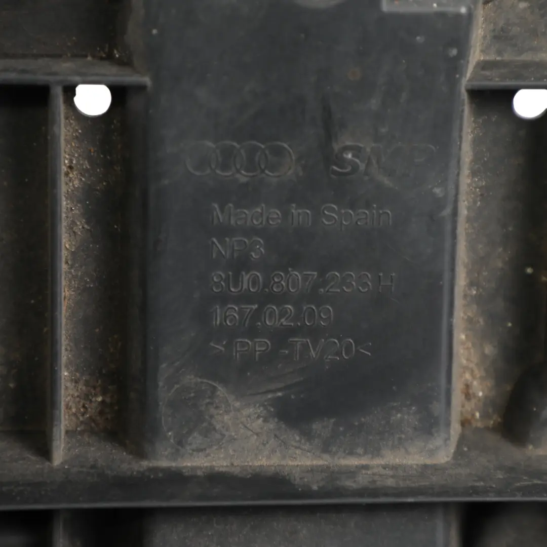 Front Bumper Undertray Underfloor Cover Panel S-Line to Audi Q3 8U with Part number 8U0807233H Audi Q3 8U Front Bumper Undertray Underfloor Cover Panel S-Line - SKU 8U0807233H - Part number 8U0807233H