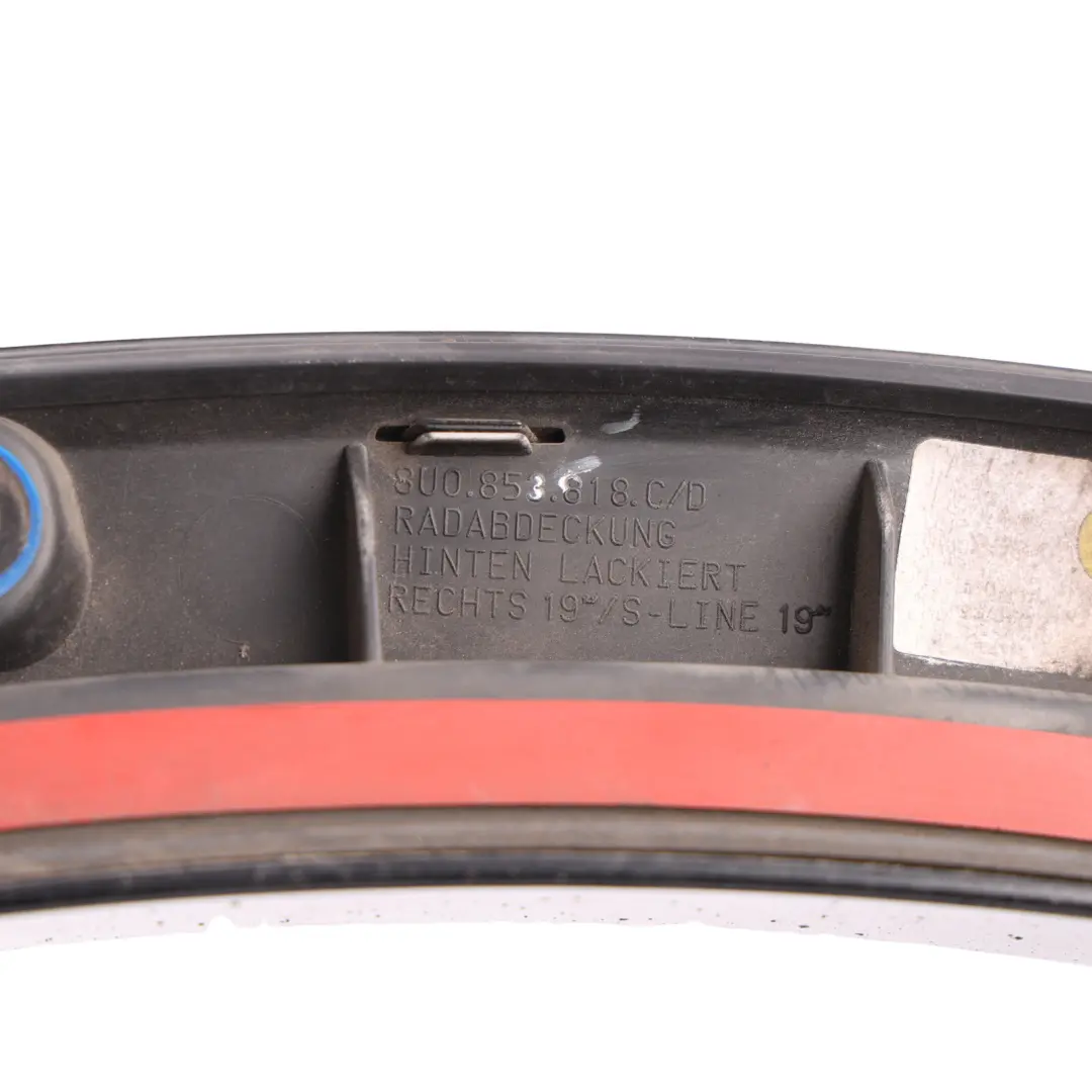 Audi Q3 8U Wheel Arch Wing Trim Rear Right O/S Phantom Black - Z9Y - SKU 8U0853818D-PHB - Part number 8U0853818D