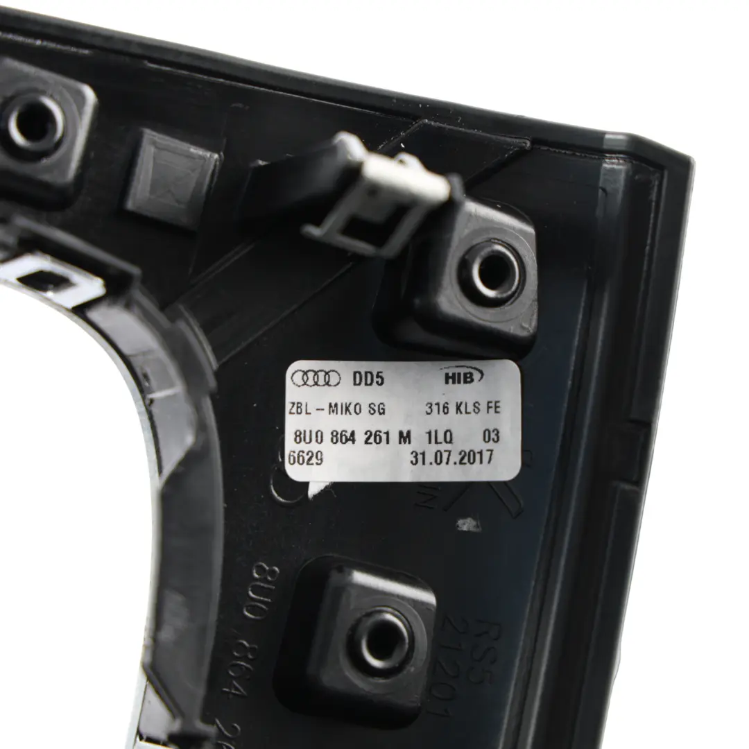 Audi Q3 8U Gear Knob Shifter Gaiter Trim Cover Panel Surround Black 8U0864261P - SKU 8U0864261M - Part number 8U0864261M