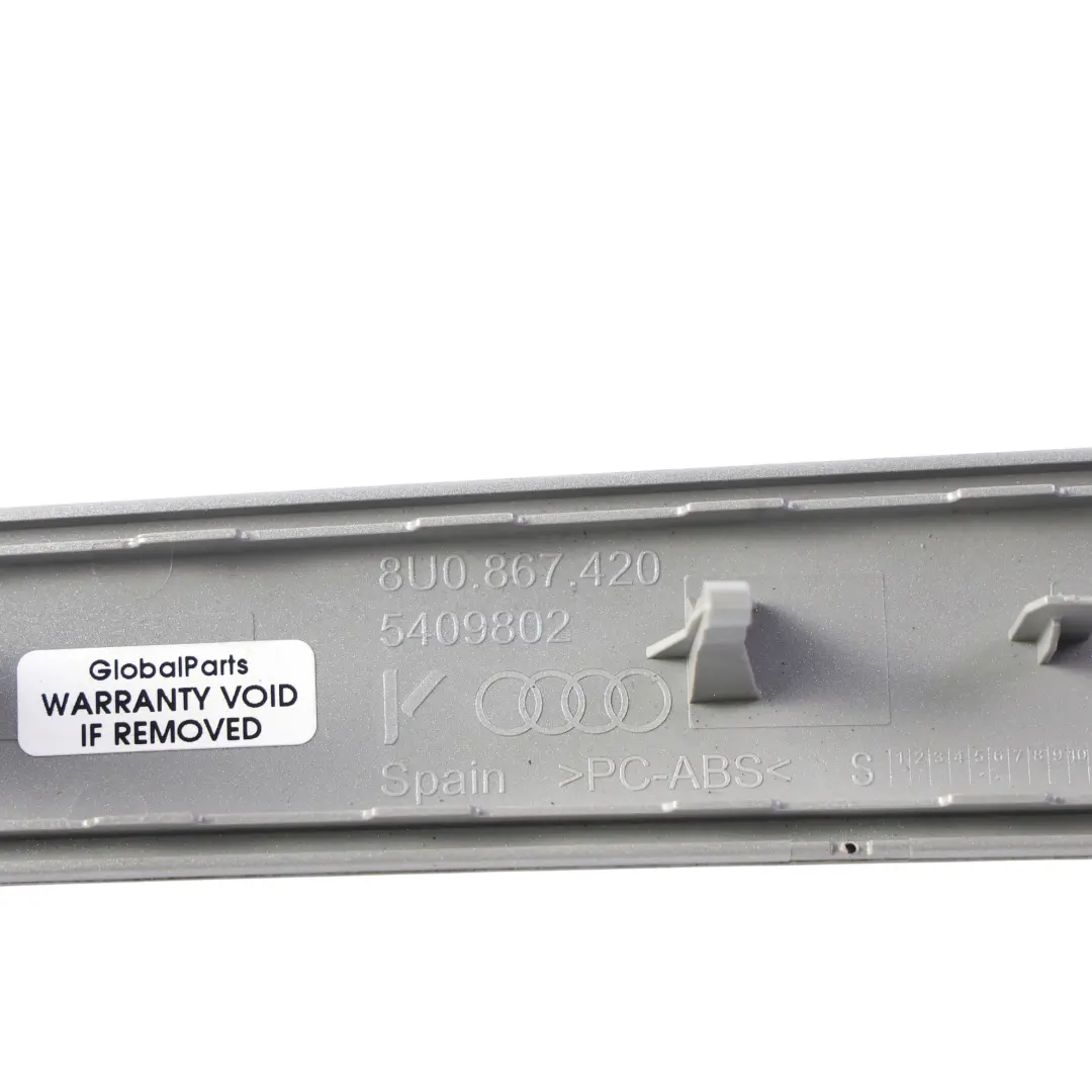 Türverkleidung Zierleiste Hinten Rechts Aluminium für Audi Q3 8U mit Teilenummer 8U0867420 Audi Q3 8U Türverkleidung Zierleiste Hinten Rechts Aluminium - SKU 8U0867420-1 - Teilenummer 8U0867420