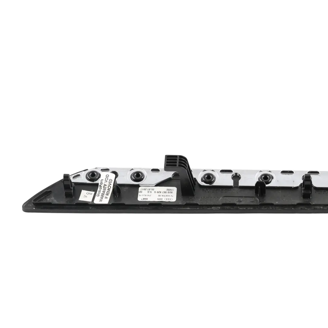 Audi Q3 8U Rear Door Card Trim Cover Strip Right O/S Black Glossy - SKU 8U0867420-2 - Part number 8U0867420
