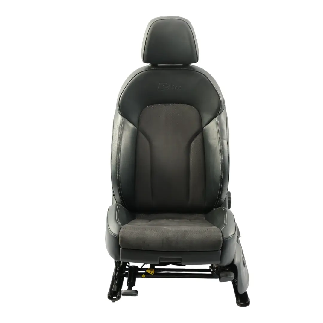 Sportsitz Vorne Links S-Line Sitzheizung Stoff Leder Schwarz Silber für Audi Q3 8U mit Teilenummer 8U0881805AL Audi Q3 8U Sportsitz Vorne Links S-Line Sitzheizung Stoff Leder Schwarz Silber - SKU 8U0881805AL-3 - Teilenummer 8U0881805AL