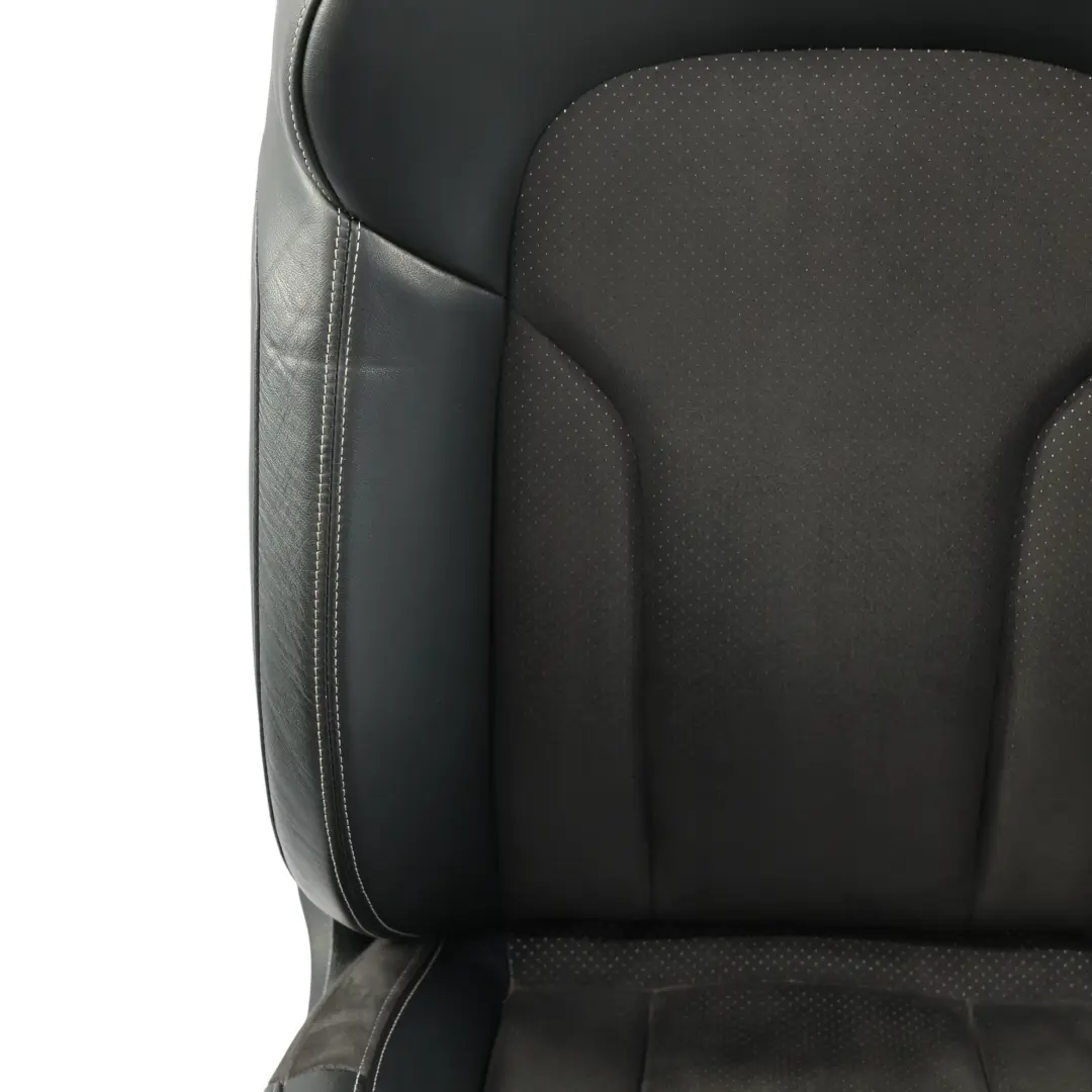 Audi Q3 8U Sportsitz Vorne Links S-Line Sitzheizung Stoff Leder Schwarz Silber - SKU 8U0881805AL-3 - Teilenummer 8U0881805AL