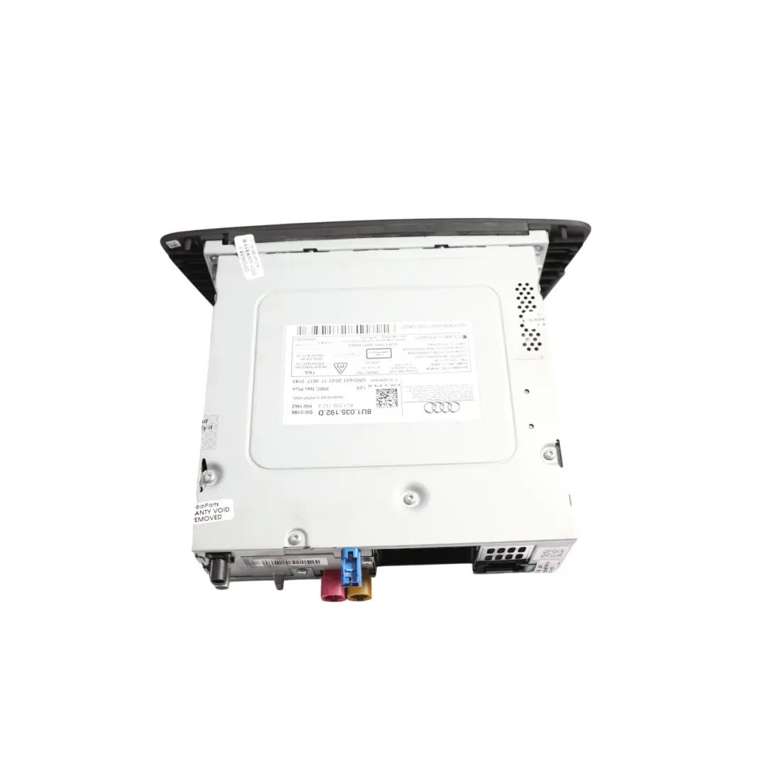 Audi Q3 8U RMC Panel de Control Multimedia Radio Sat Nav SD Card - SKU 8U1035192D - Número de pieza 8U1035192D
