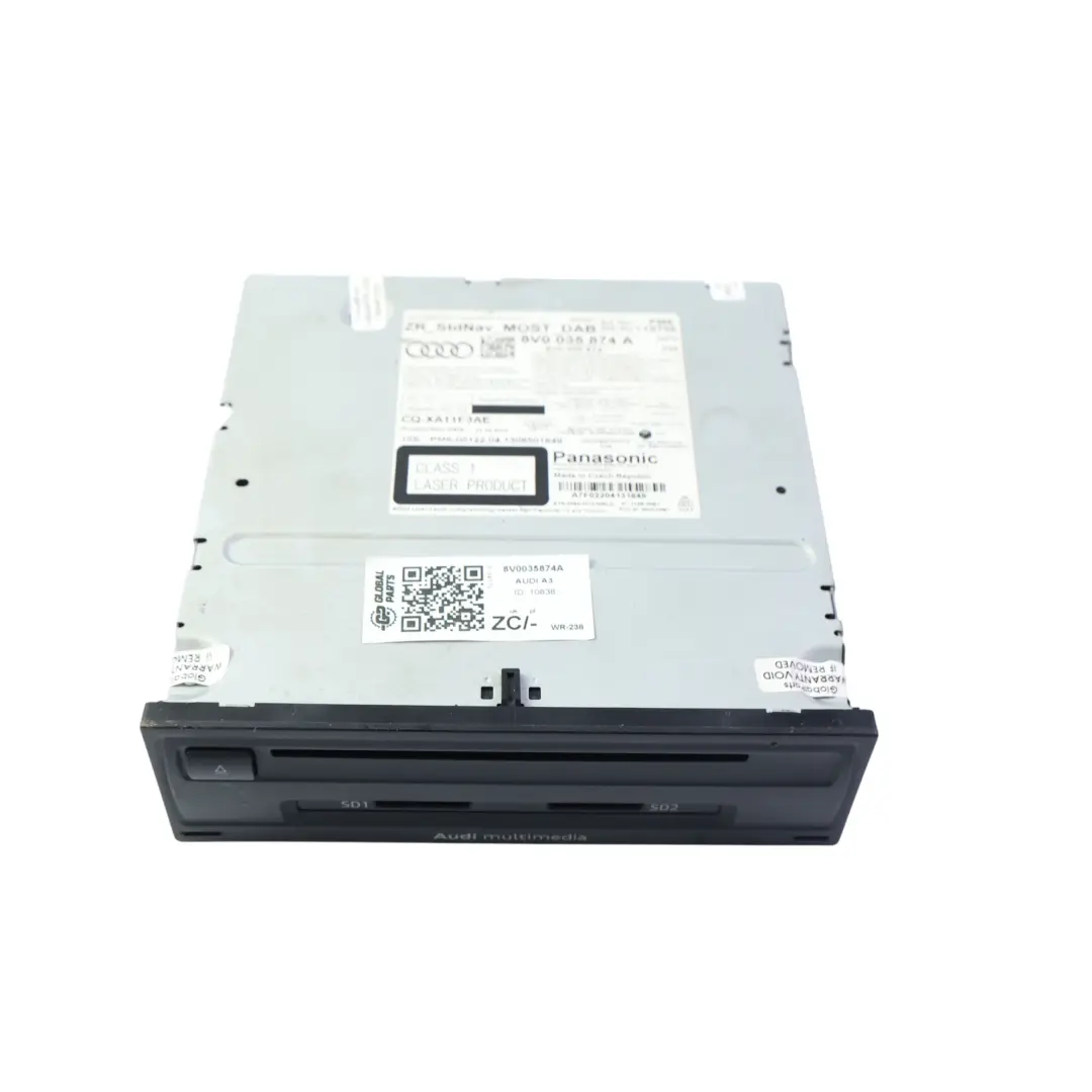 Radio Moduł Multimedialny MMI DAB Czytnik Nawigacji do Audi A3 8V o numerze 8V0035874A Audi A3 8V Radio Moduł Multimedialny MMI DAB Czytnik Nawigacji - SKU 8V0035874A - Numer Części 8V0035874A