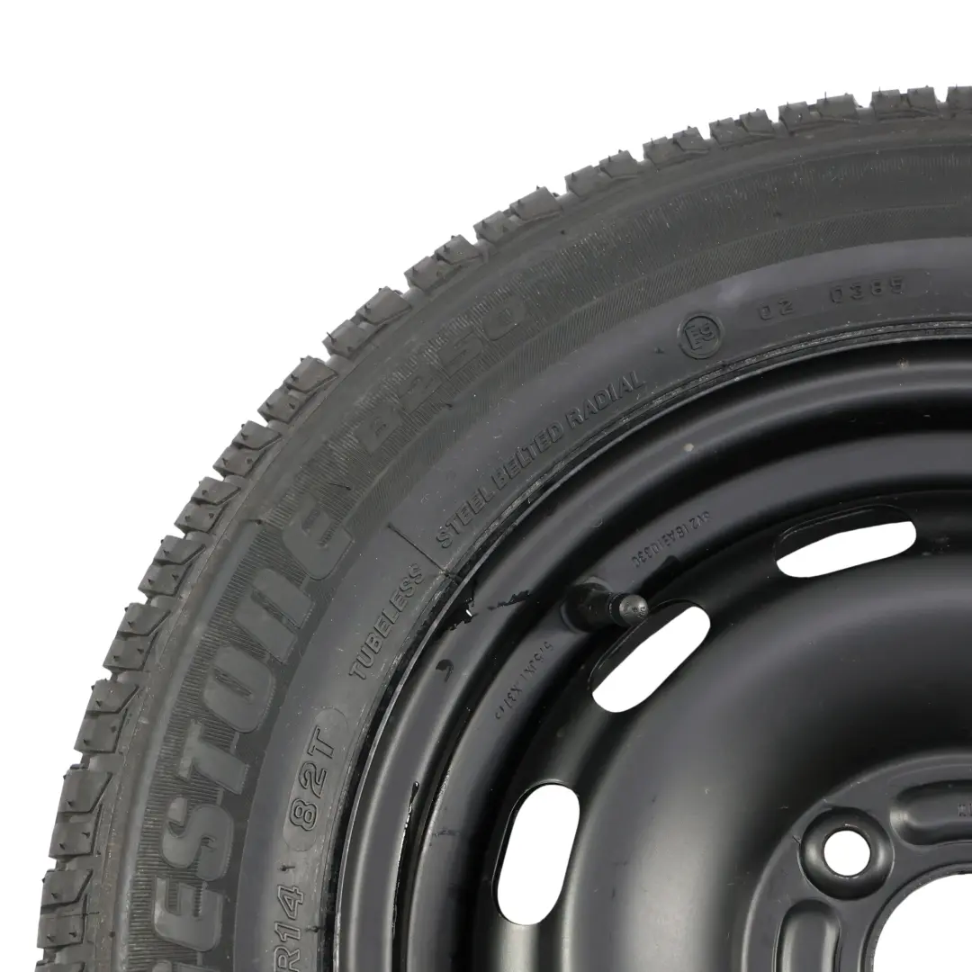Rueda Repuesto Emergencia 14" Bridgestone 175/65 para Ford Fiesta Mk7 con número de pieza 8V21BA-10330 Ford Fiesta Mk7 Rueda Repuesto Emergencia 14" Bridgestone 175/65 - SKU 8V21BA-10330 - Número de pieza 8V21BA-10330