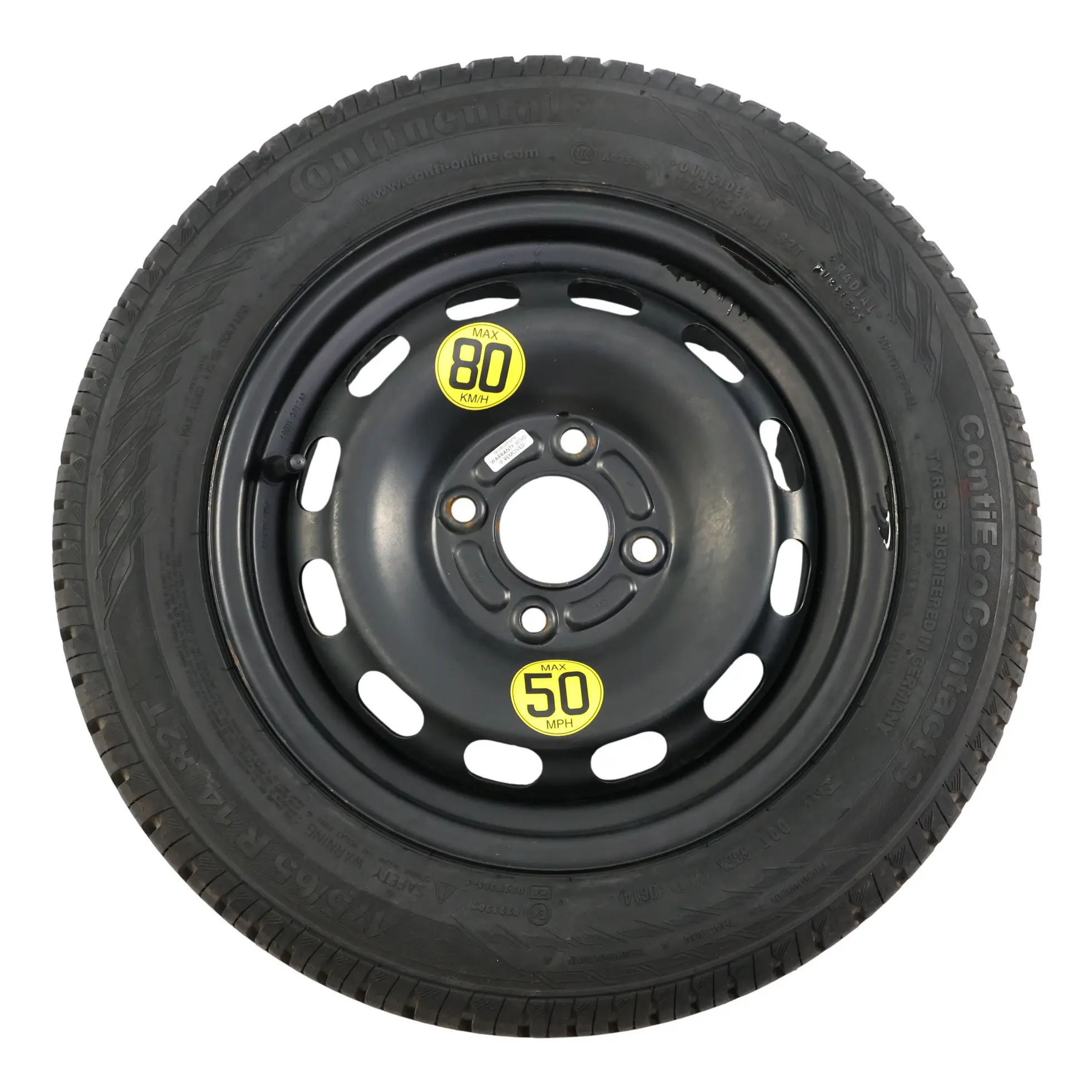 Ford Fiesta Mk7 Rueda Repuesto 14" 5,5J ET:37,5 Continental 175/65 8V21BC-14063