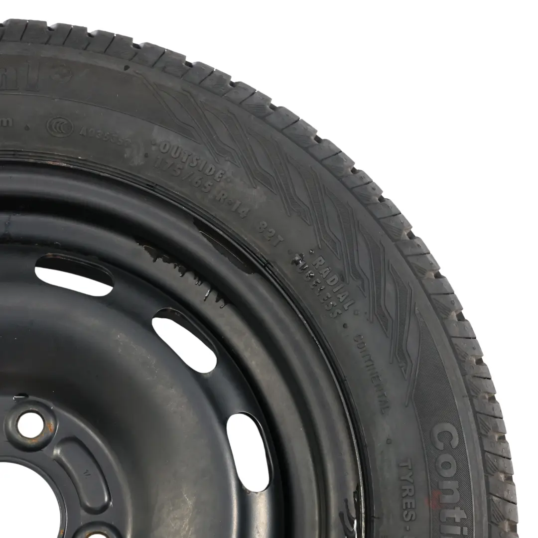 Rueda Repuesto 14" 5,5J ET:37,5 Continental 175/65 para Ford Fiesta Mk7 con número de pieza 8V21BC-14063 Ford Fiesta Mk7 Rueda Repuesto 14" 5,5J ET:37,5 Continental 175/65 - SKU 8V21BC-14063 - Número de pieza 8V21BC-14063
