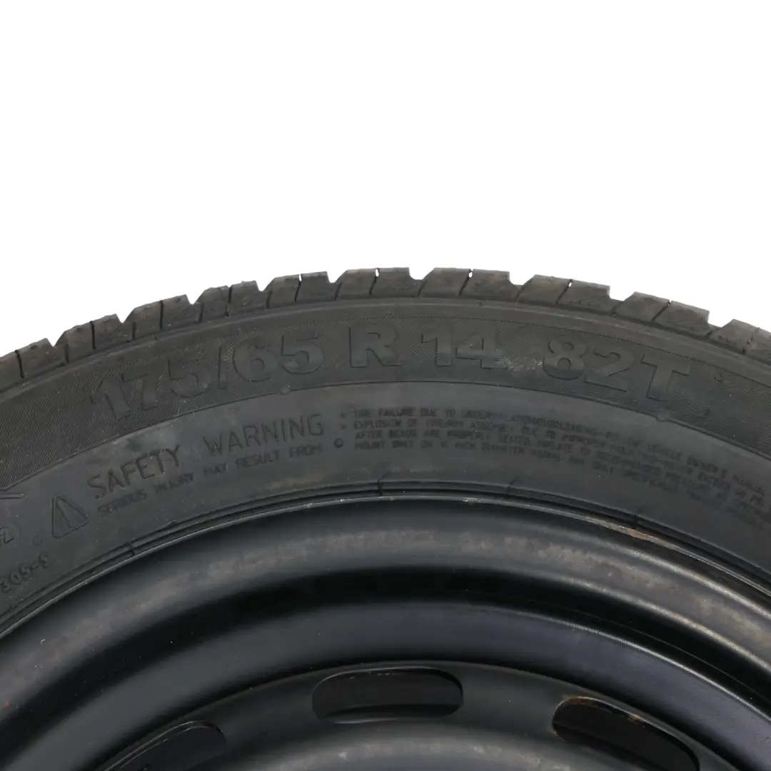 Rueda Repuesto 14" 5,5J ET:37,5 Continental 175/65 para Ford Fiesta Mk7 con número de pieza 8V21BC-14063 Ford Fiesta Mk7 Rueda Repuesto 14" 5,5J ET:37,5 Continental 175/65 - SKU 8V21BC-14063 - Número de pieza 8V21BC-14063