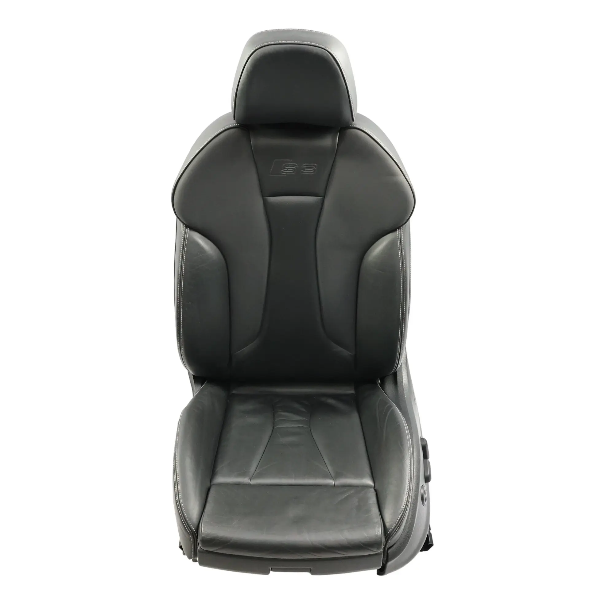 Audi S3 8V Asiento Deportivo Delantero Calefactado Izquierdo Interior Cuero Negr