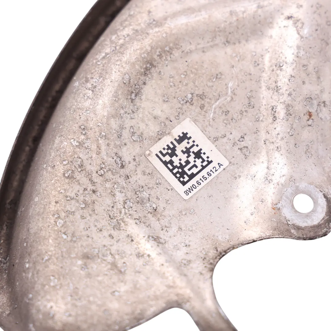 Hub Brake Cover Panel Plate Right O/S to Audi A4 B9 A5 F5 Rear Wheel with Part number 8W0615612A Audi A4 B9 A5 F5 Rear Wheel Hub Brake Cover Panel Plate Right O/S - SKU 8W0615612A - Part number 8W0615612A