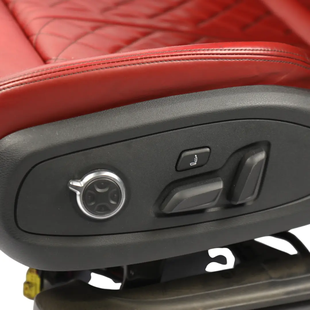 Audi S5 8F Coupe Front Sport Seat Electric Massage Leather Magma Red Left N/S - SKU 8W6881805BJ-1 - Part number 8W6881805BJ