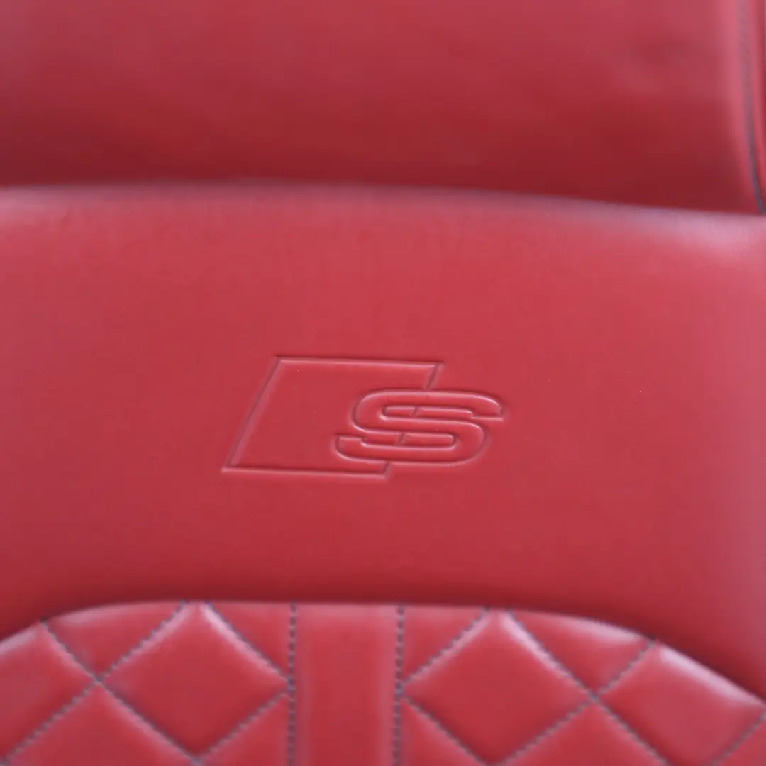 Audi S5 8F Coupe Front Sport Seat Electric Massage Leather Magma Red Left N/S - SKU 8W6881805BJ-1 - Part number 8W6881805BJ