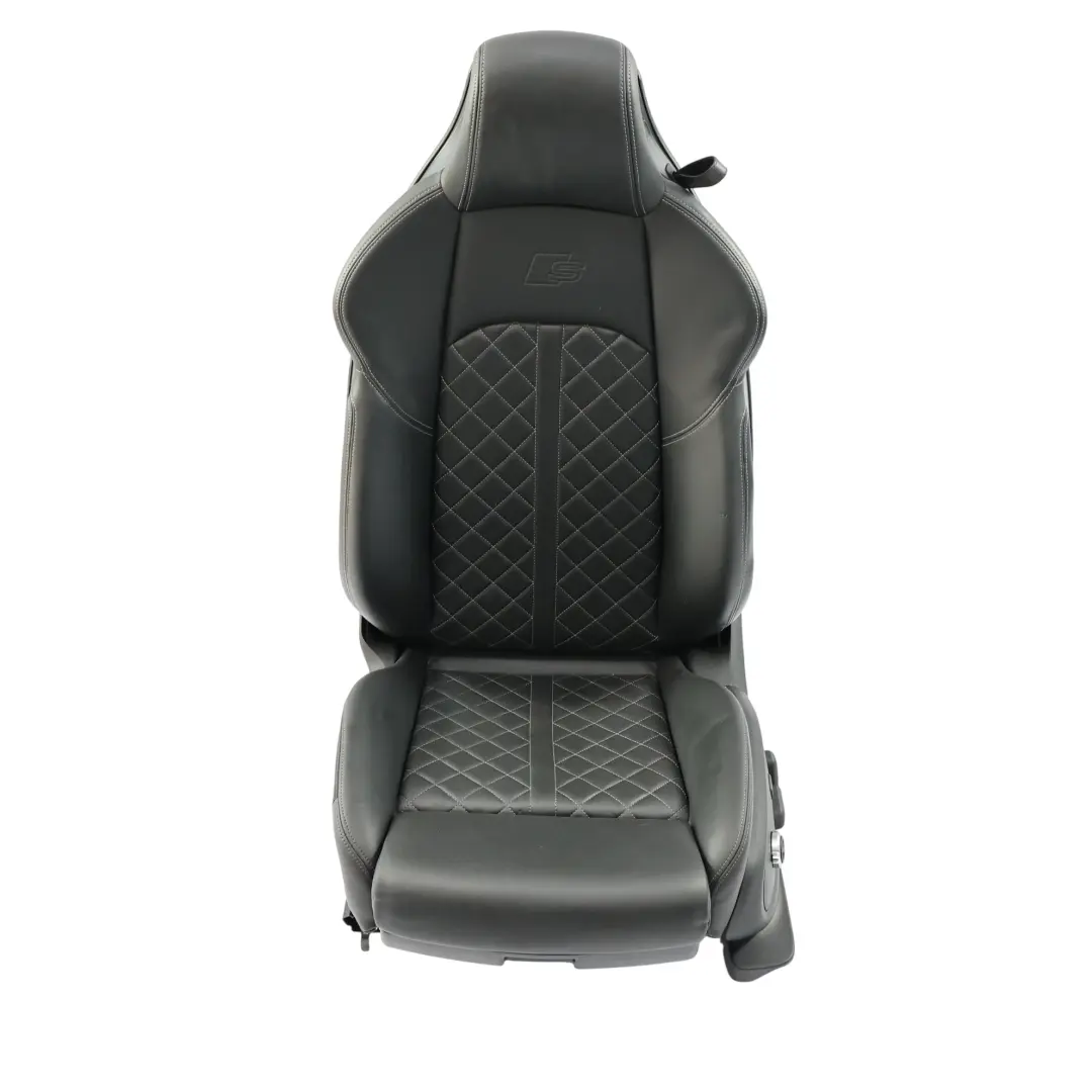 Audi A5 F5 Fotel Przedni Sport Elektryczny Grzany Masaż Skóra Lewy Czarny - SKU 8W6881805BJ-3 - Numer Części 8W6881805BJ