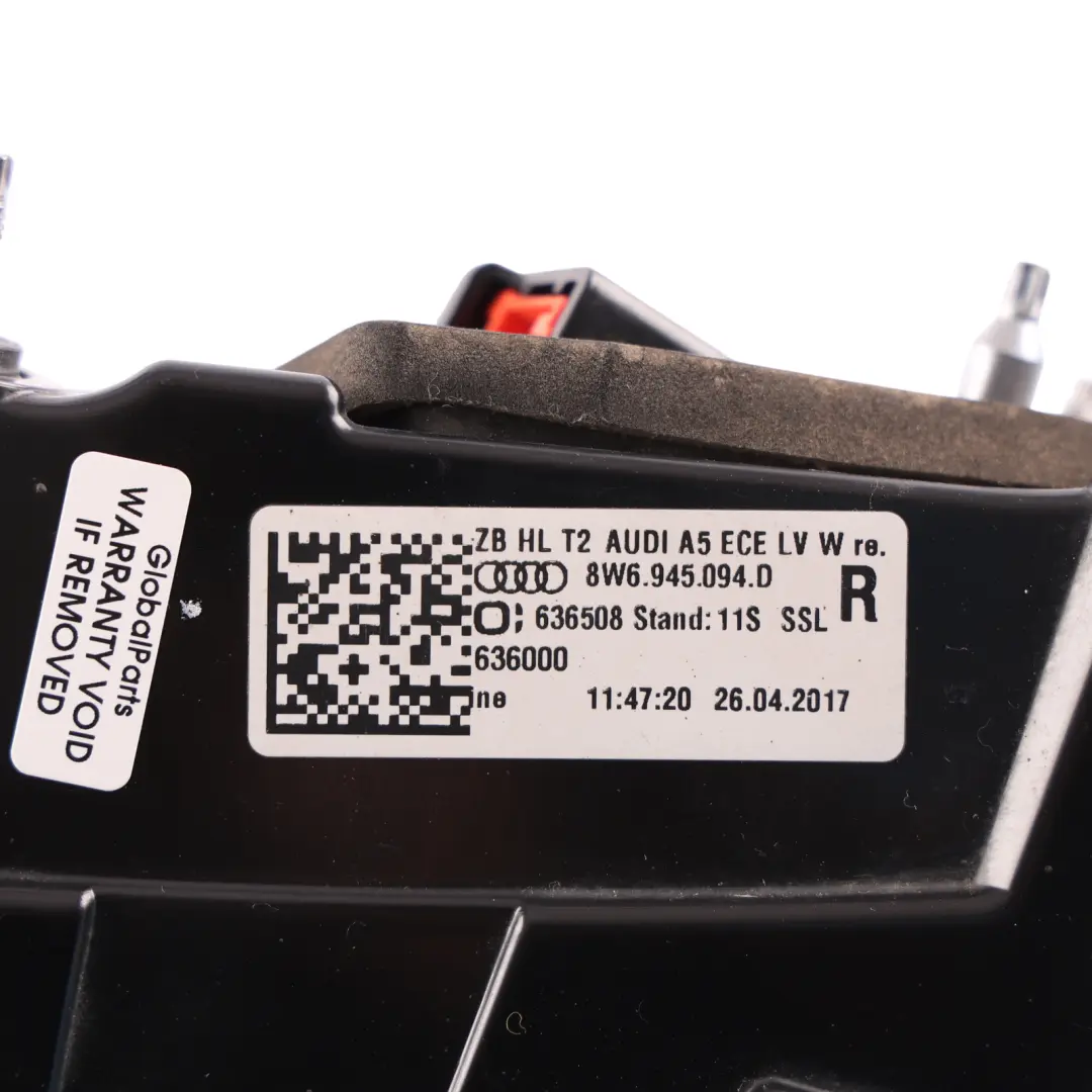 Audi A5 F5 Rear Tailgate Lamp Trunk Boot Taillight Light Right O/S - SKU 8W6945094D-1 - Part number 8W6945094D