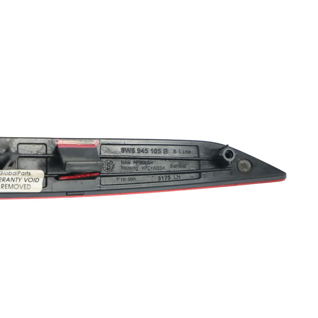 Audi A5 S5 F5 Rear Bumper Light Reflector Strip Panel Cover Left N/S - SKU 8W6945105B - Part number 8W6945105B