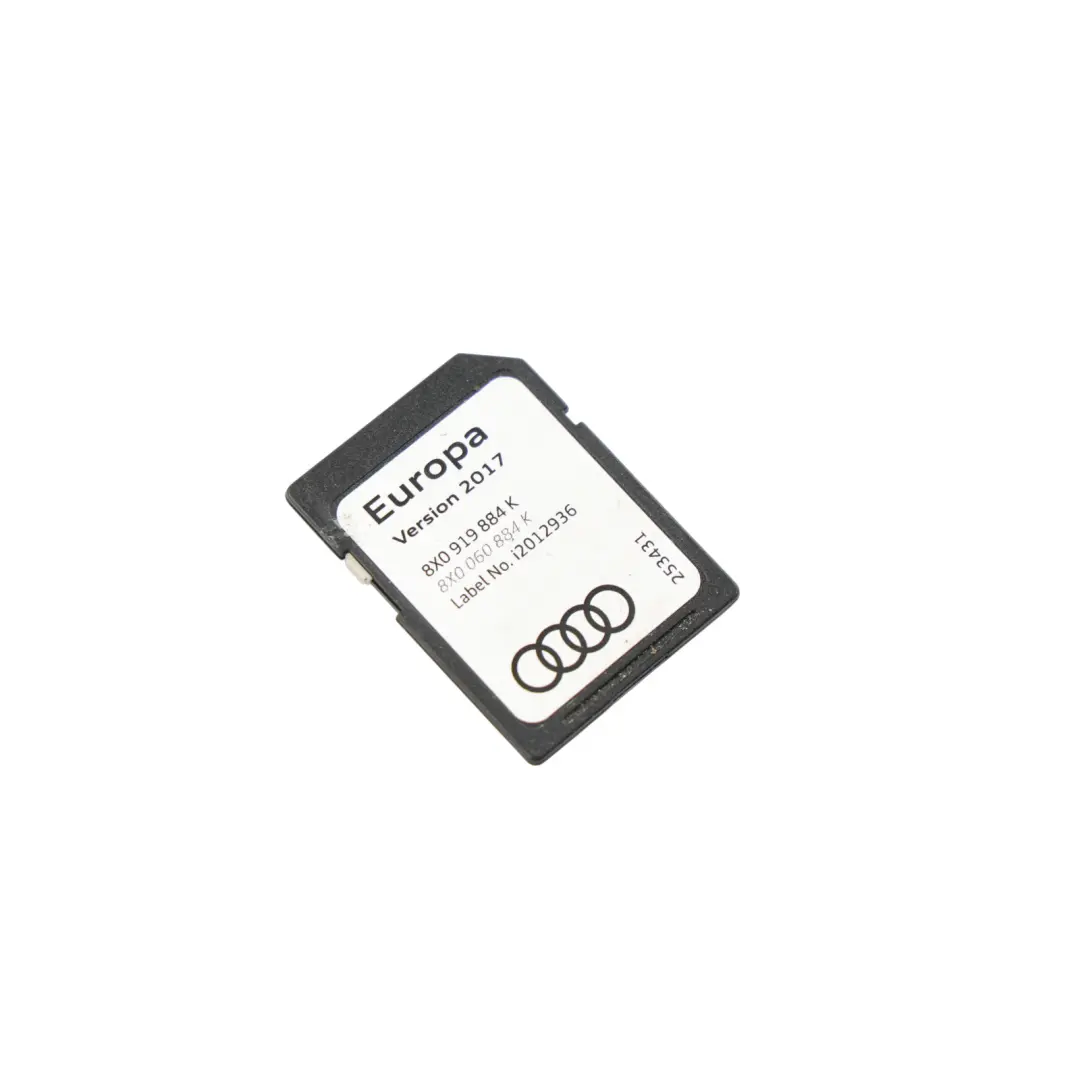 Navigation Satelite SD Memory Card Maps Europe 2017 to Audi A1 A6 Q3 A7 with Part number 8X0919884K Audi A1 A6 Q3 A7 Navigation Satelite SD Memory Card Maps Europe 2017 - SKU 8X0919884K - Part number 8X0919884K
