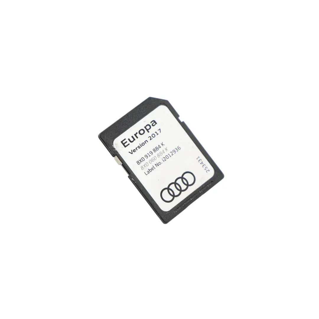 Navigation Satelite SD Memory Card Maps Europe 2017 to Audi A1 A6 Q3 A7 with Part number 8X0919884K Audi A1 A6 Q3 A7 Navigation Satelite SD Memory Card Maps Europe 2017 - SKU 8X0919884K - Part number 8X0919884K