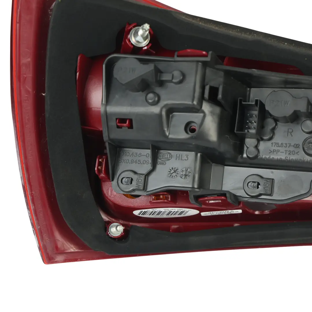Tail Lamp Light Trunk Lid Tailgate Inner Rear Right O/S to Audi A1 8X with Part number 8X0945094 Audi A1 8X Tail Lamp Light Trunk Lid Tailgate Inner Rear Right O/S - SKU 8X0945094 - Part number 8X0945094
