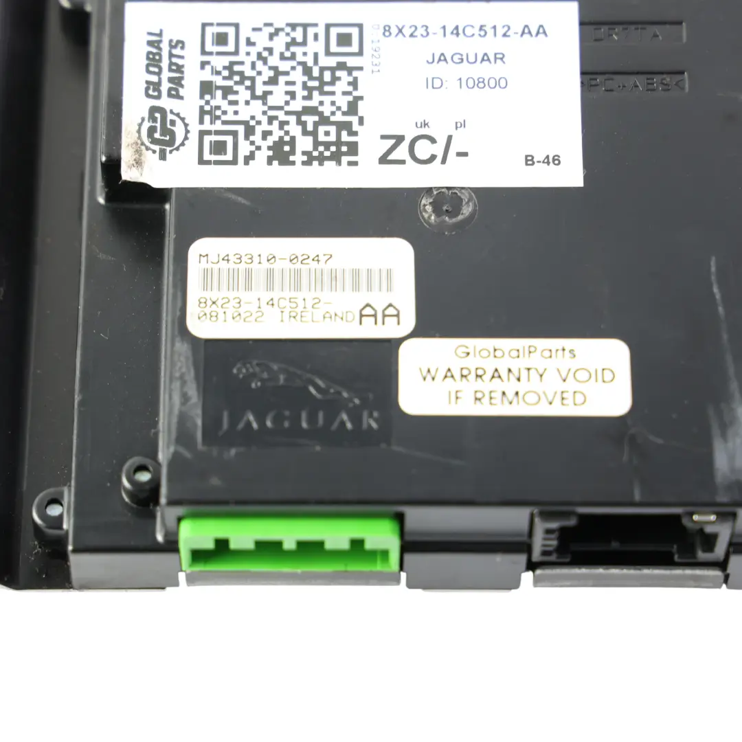 Jaguar XF X250 Multimedia Audio Amplifier Control Unit Module - SKU 8X23-14C512-AA - Part number 8X23-14C512-AA