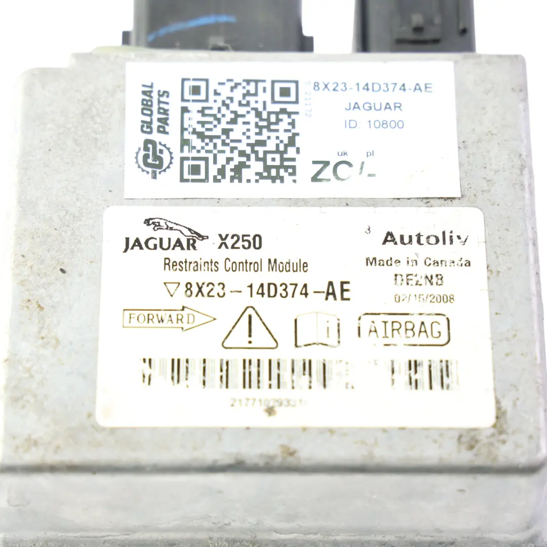 Moduł Airbag Sterownik Poduszek Powietrznych do Jaguar XF X250 o numerze 8X23-14D374-AE Jaguar XF X250 Moduł Airbag Sterownik Poduszek Powietrznych - SKU 8X23-14D374-AE - Numer Części 8X23-14D374-AE