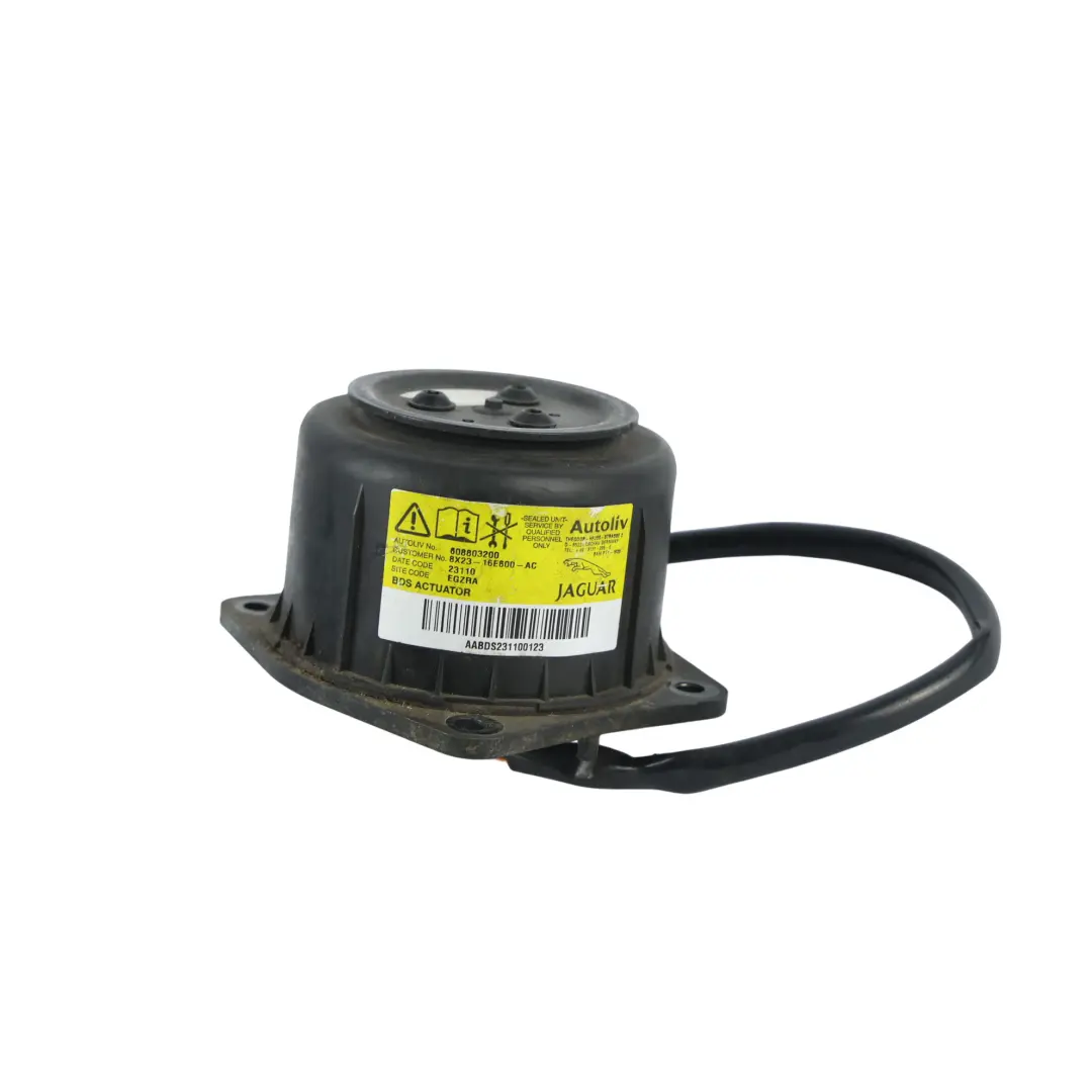 Pedestrian Protection Bonnet Actuator Air Module to Jaguar XF X250 with Part number 8X23-16E600-AC Jaguar XF X250 Pedestrian Protection Bonnet Actuator Air Module - SKU 8X23-16E600-AC - Part number 8X23-16E600-AC