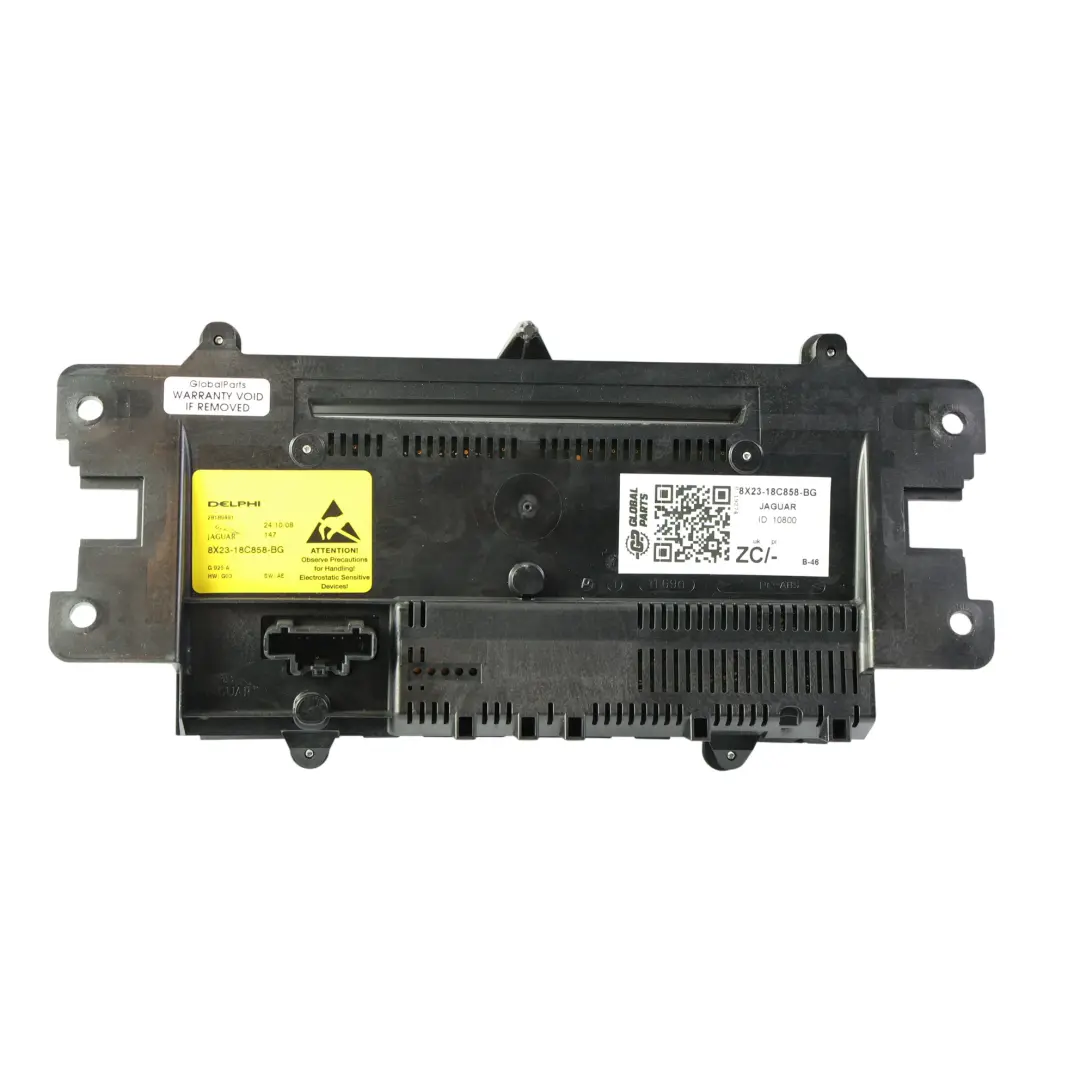 Jaguar XF X250 Heater Climate Control Audio Panel Switch - SKU 8X23-18C858-BG - Part number 8X23-18C858