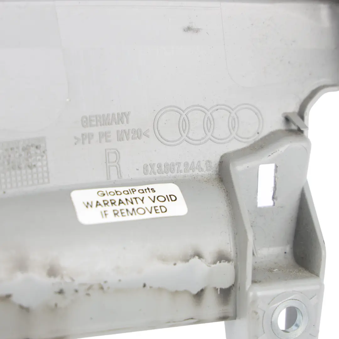 3-türig Obere B-Säulenverkleidung Abdeckung Rechts Grau für Audi A1 8X mit Teilenummer 8X3867244B Audi A1 8X 3-türig Obere B-Säulenverkleidung Abdeckung Rechts Grau - SKU 8X3867244B - Teilenummer 8X3867244B