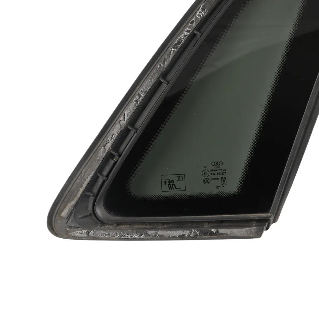 8Y Rear Quarter Window Triangle Glass Right O/S Tinted AS3 to Audi A3 with Part number 8Y4845298E Audi A3 8Y Rear Quarter Window Triangle Glass Right O/S Tinted AS3 - SKU 8Y4845298E - Part number 8Y4845298E