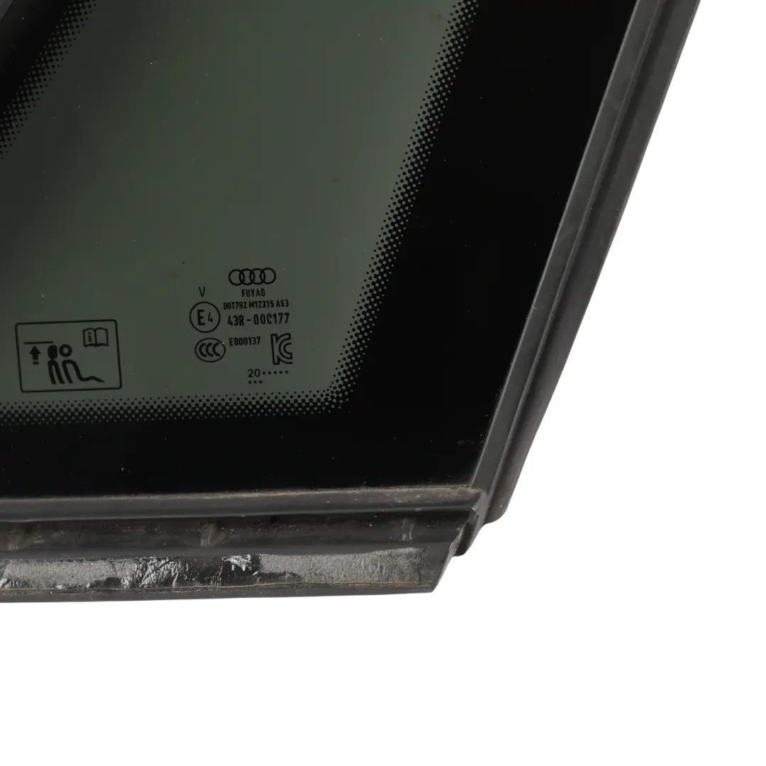 8Y Rear Quarter Window Triangle Glass Right O/S Tinted AS3 to Audi A3 with Part number 8Y4845298E Audi A3 8Y Rear Quarter Window Triangle Glass Right O/S Tinted AS3 - SKU 8Y4845298E - Part number 8Y4845298E