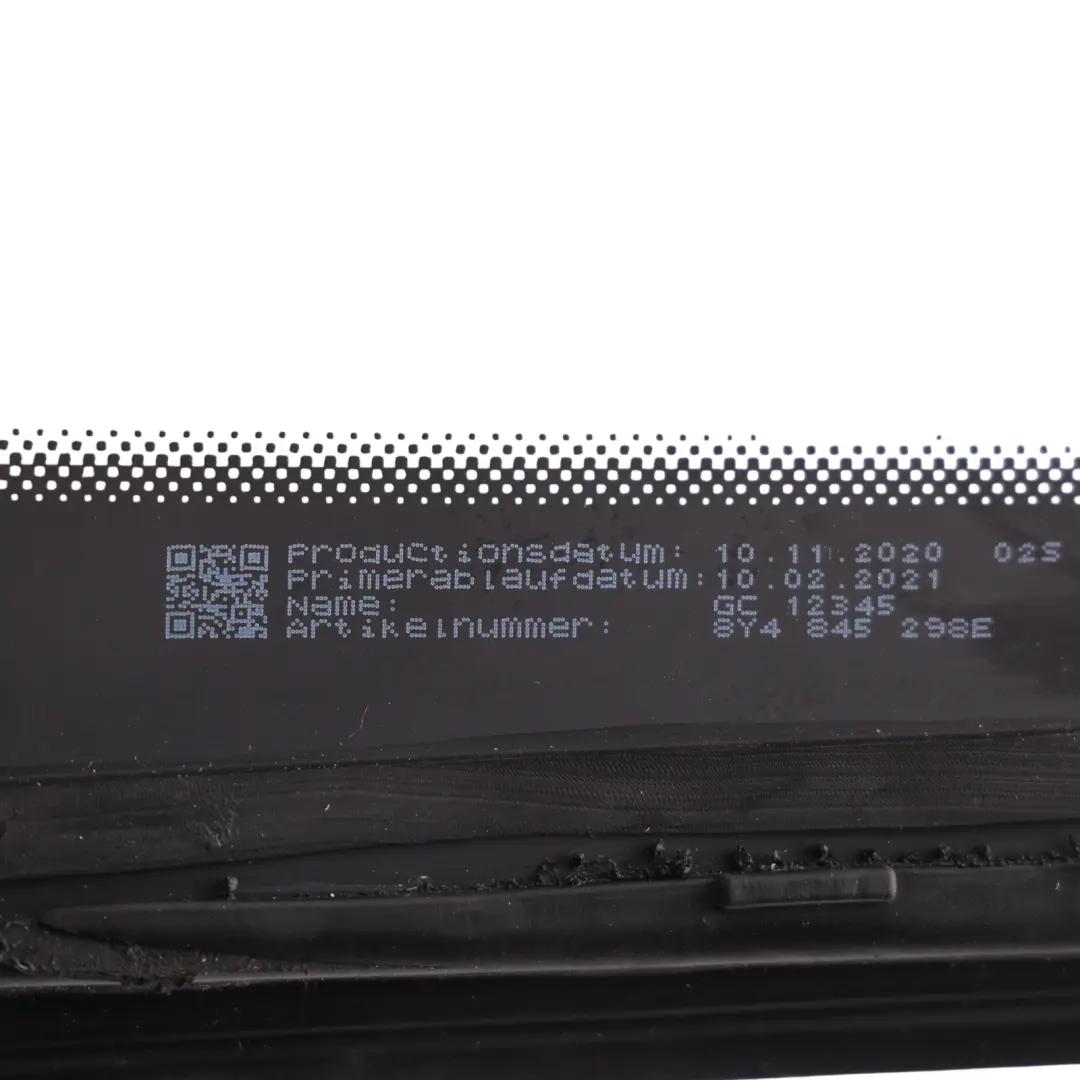 Audi A3 8Y Rear Quarter Window Triangle Glass Right O/S Tinted AS3 - SKU 8Y4845298E - Part number 8Y4845298E