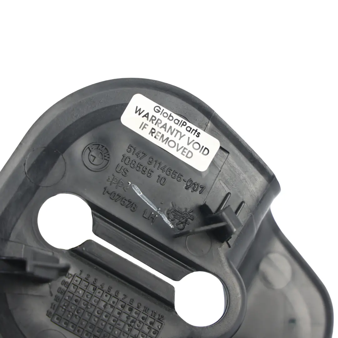 Panel Moldura Interior Cubierta Izquierda Negro para BMW X6 E71 con número de pieza 9114655 BMW X6 E71 Panel Moldura Interior Cubierta Izquierda Negro - SKU 9114655 - Número de pieza 9114655