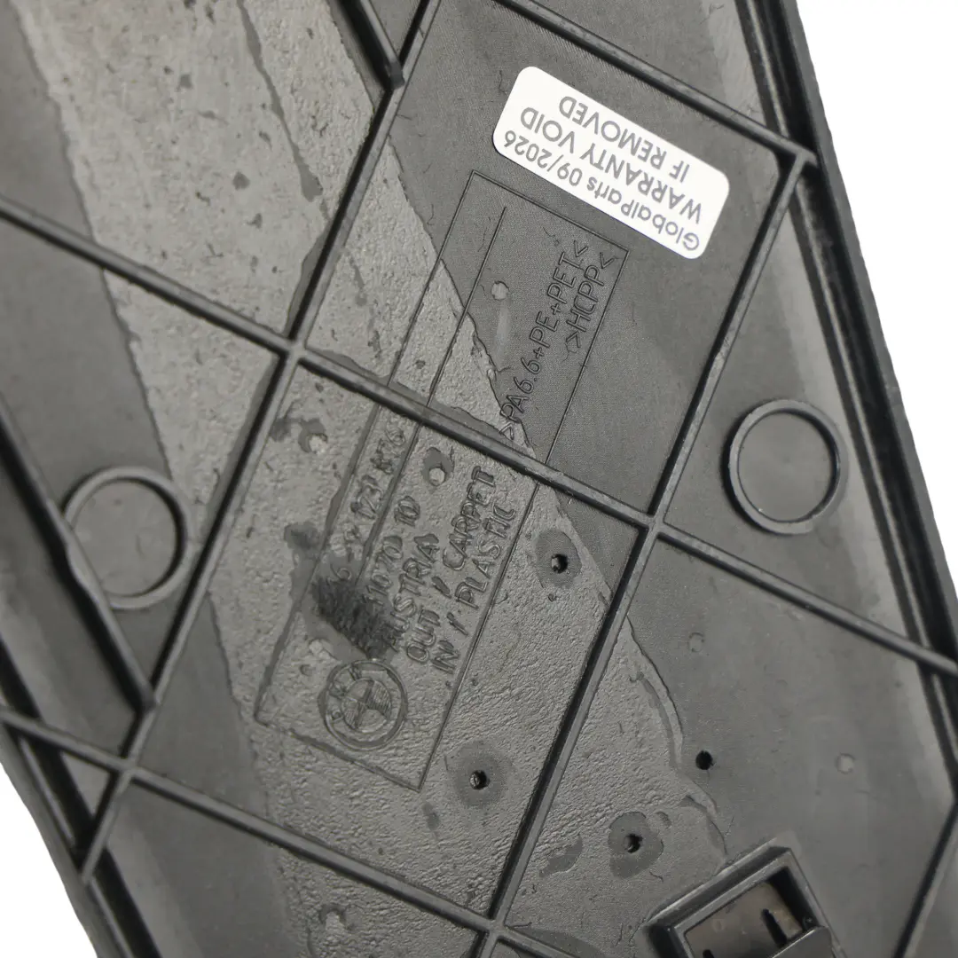 BMW F01 F02 LCI Verkleidung Mittelkonsole Hinten Rechts Schwarz - SKU 9123876-1 - Teilenummer 9123876