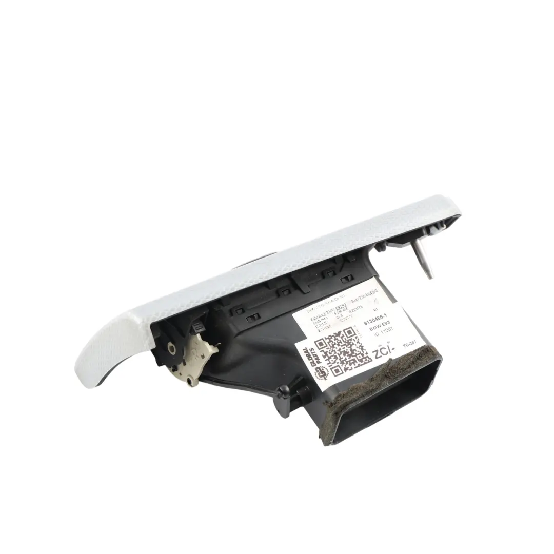 BMW E90 E91 E92 Fresh Air Grille Right Dash Vent Trim Right O/S Silver - SKU 9130466-1 - Part number 9130466