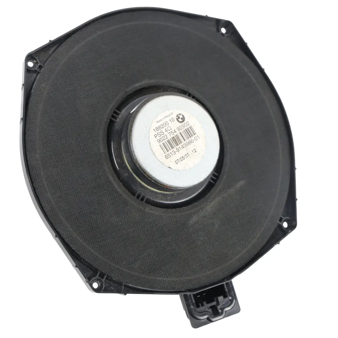 Central Bass Speaker Right O/S 9204786 to BMW E81 E82 E87 E88 E90 E91 E92 E93 with Part number 9143986 BMW E81 E82 E87 E88 E90 E91 E92 E93 Central Bass Speaker Right O/S 9204786 - SKU 9143986-2 - Part number 9143986