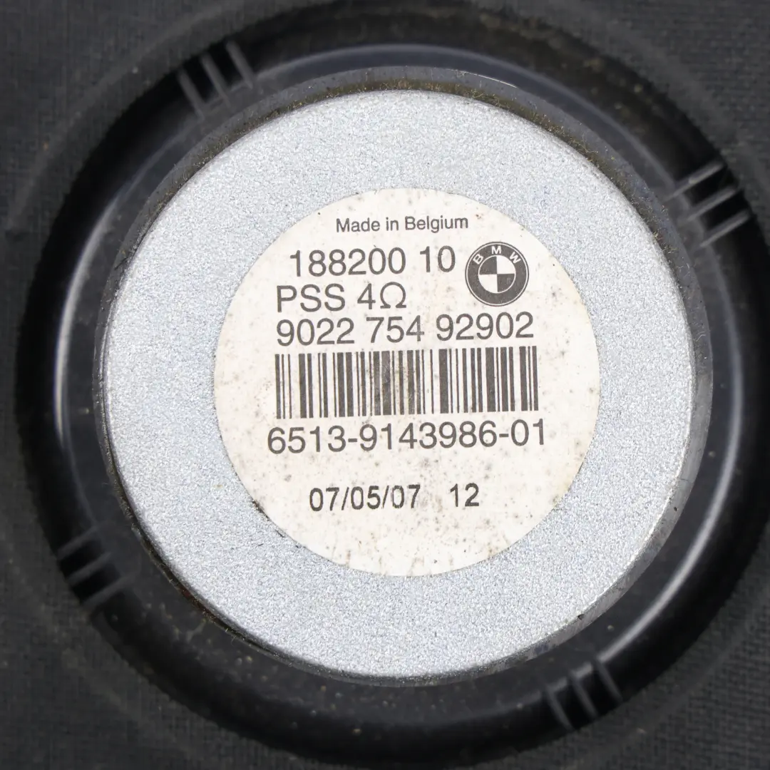 BMW E81 E82 E87 E88 E90 E91 E92 E93 Głośnik Niskotonowy Prawy 9204786 - SKU 9143986-2 - Numer Części 9143986
