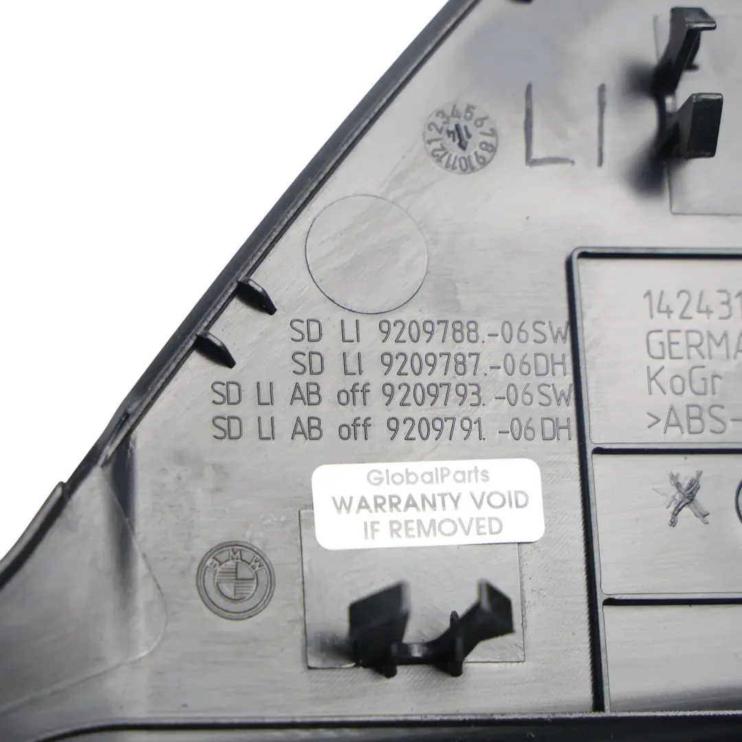 Boczna Osłona Deski Rozdzielczej Lewa Czarna do BMW F10 F11 o numerze 9209788 BMW F10 F11 Boczna Osłona Deski Rozdzielczej Lewa Czarna - SKU 9209788-1 - Numer Części 9209788