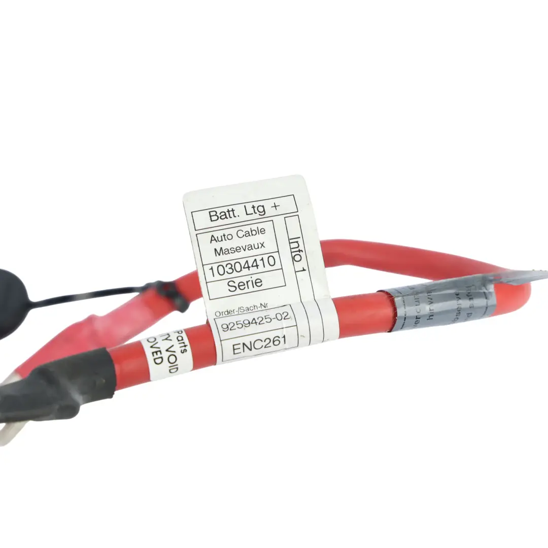 Positive Battery Cable Plus Pole to BMW F30 F31 F80 M3 F82 M4 with Part number 9259425 BMW F30 F31 F80 M3 F82 M4 Positive Battery Cable Plus Pole - SKU 9259425-3 - Part number 9259425