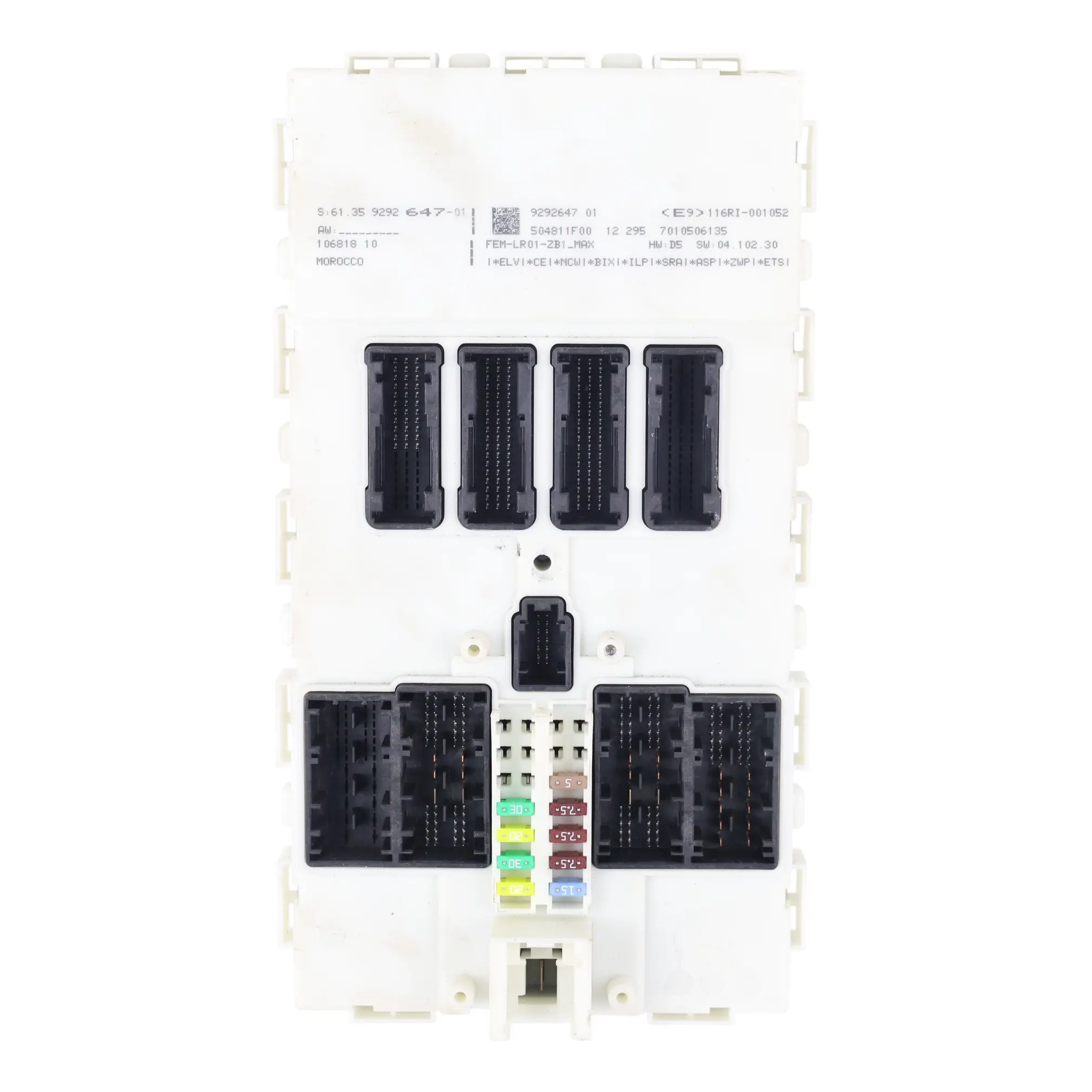 BMW F20 F21 Karosseriesteuergerät BCM FEM Modul 1.6 Diesel N47D16A 9292647