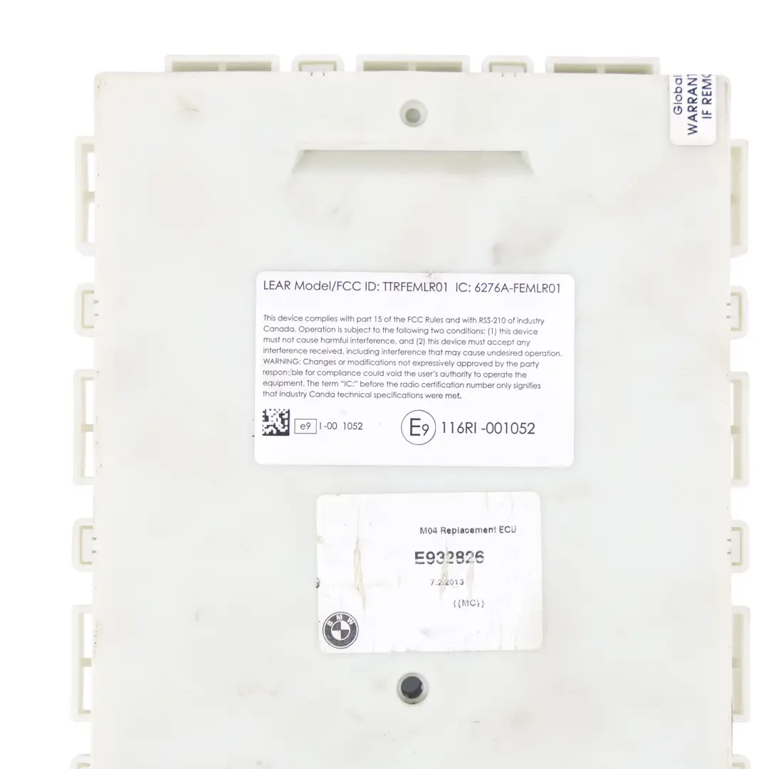 Body Control Module BCM FEM Unit 1.6 Diesel N47D16A to BMW F20 F21 with Part number 9292647 BMW F20 F21 Body Control Module BCM FEM Unit 1.6 Diesel N47D16A - SKU 9292647 - Part number 9292647